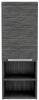 12" Gray Wood Floating Single Door Bathroom Vanity And Medicine Cabinet