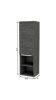 12" Gray Wood Floating Single Door Bathroom Vanity And Medicine Cabinet