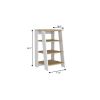 17" Oak And White Wood Freestanding Bathroom Vanity