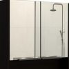 24" Black Wood Floating Double Door Bathroom Vanity And Medicine Cabinet With Mirror