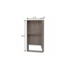 18" Light Gray Wood Floating Double Door Bathroom Vanity And Medicine Cabinet With Mirror
