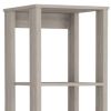 16" Light Gray Wood Freestanding Single Door Bathroom Vanity