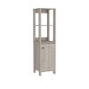 16" Light Gray Wood Freestanding Single Door Bathroom Vanity