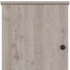 16" Light Gray Wood Floating Single Door Bathroom Vanity And Medicine Cabinet