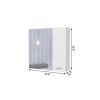 20" White Wood Freestanding Single Door Bathroom Vanity And Medicine Cabinet With Mirror