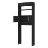 25" Black Wood Freestanding Single Door Bathroom Vanity