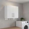 26" White Accent Cabinet With One Shelf