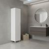 16" White Accent Cabinet With Four Shelves