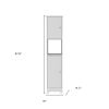 16" White Wood Freestanding Bathroom Vanity With Sink