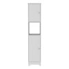 16" White Wood Freestanding Bathroom Vanity With Sink