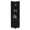 15" Black Wood Freestanding Bathroom Vanity
