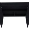 32" Black Wood Floating Bathroom Vanity And Medicine Cabinet With Mirror