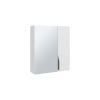 7" White Wood Floating Double Door Bathroom Vanity And Medicine Cabinet With Mirror