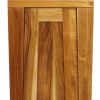 12" Light Brown Solid Wood Freestanding Single Door Bathroom Vanity