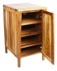 18" Light Brown Solid Wood Freestanding Single Door Bathroom Vanity