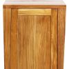 18" Light Brown Solid Wood Freestanding Single Door Bathroom Vanity