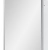 16" White Plastic Floating Single Door Bathroom Vanity And Medicine Cabinet With Mirror