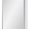 16" White Plastic Floating Single Door Bathroom Vanity And Medicine Cabinet With Mirror