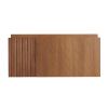 30" Brown Wood Floating Single Door Bathroom Vanity