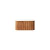 30" Brown Wood Floating Bathroom Vanity