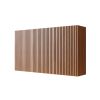 41" Brown Wood Floating Three Door Bathroom Vanity