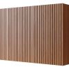41" Brown Wood Floating Three Door Bathroom Vanity