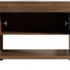 36" Brown Wood Freestanding Double Door Bathroom Vanity With Black Sink