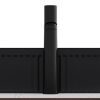36" Brown Wood Floating Bathroom Vanity With Black Sink