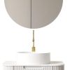 24" White Wood Floating Bathroom Vanity With Sink