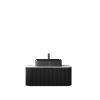 36" Black Wood Floating Bathroom Vanity With Sink