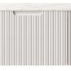 30" White Wood Floating Bathroom Vanity