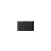 24" Black Wood Floating Bathroom Vanity