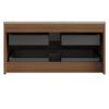 35" Brown Wood Floating Bathroom Vanity And Two Drawers