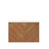 24" Brown Wood Floating Double Door Bathroom Vanity