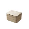 24" Brown Wood Floating Bathroom Vanity