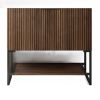 30" Brown Wood Freestanding Bathroom Vanity