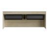 48" Brown Wood Floating Bathroom Vanity And Two Drawers