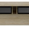 48" Brown Wood Floating Bathroom Vanity And Two Drawers