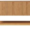 47" Brown Wood Freestanding Four Door Bathroom Vanity