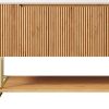 47" Brown Wood Freestanding Four Door Bathroom Vanity