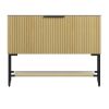 35" Brown Wood Freestanding Bathroom Vanity