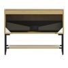 35" Brown Wood Freestanding Bathroom Vanity