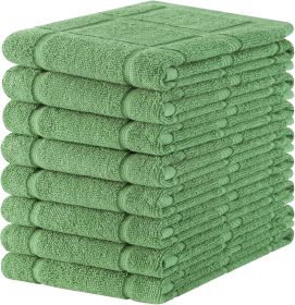 Premium Kitchen Towels 18"x28", 8 Pack Large Cotton 380 GSM Dish Towels, Soft and Absorbent Kitchen Hand Towels with Terry Grid Design