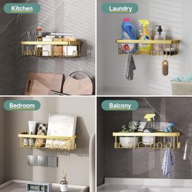 Adhesive Shower Caddy 6-Pack,Gifts for Women Mom,Heavy Weight Bearing,Large Wall Mounted Bathroom Shelves Rack