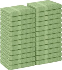 Towels, Salon Towel, Pack of 24, Not Bleach Proof, 16 by 27 Inches, Highly Absorbent Cotton Towels for Hand, Gym, Beauty, Spa, and Home Hair Care
