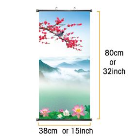 US Cloth Hanging Painting Decoration Artwork Picture Non Fading Lake Mountain Nature Scenerys Modern Landscape Poster Custom Art Canvas Print Wal (hua: #2 / Bird on branch)